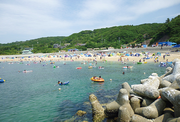 石巻市 網地白浜海水浴場
