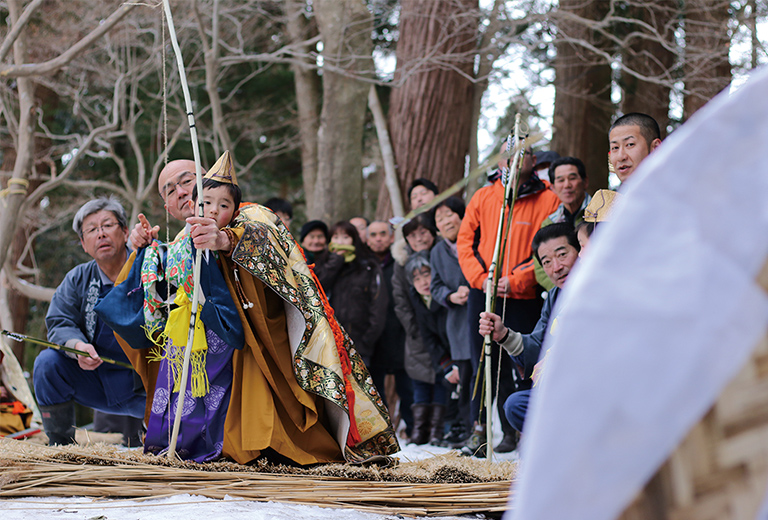 涌谷町 箟岳・白山祭