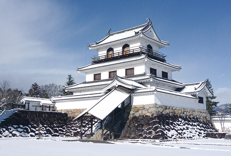 白石市 雪の白石城